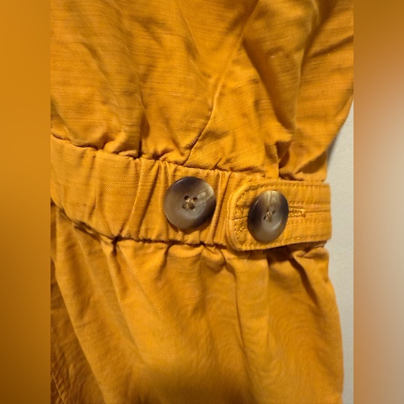 Everlane Yellow Jumpsuit Organic Cotton and Linen - Picture 5 of 8